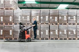 Produktion med truckcertifikat. 